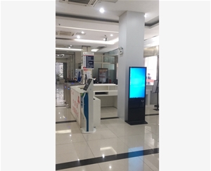 宣城涇縣政務中心43寸立式查詢機，帶刷二代身份證功能